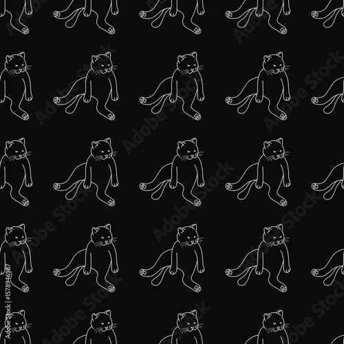 Cute cat pattern images are suitable for printing on product surfaces