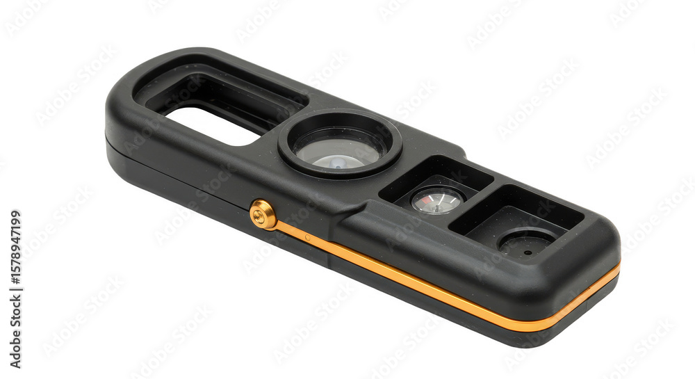 Macro Shot Portable Magnifier Flashlight Black Orange Transparent Background Macro Shot Portable Magnifier Flashlight Black Orange Transparent Background