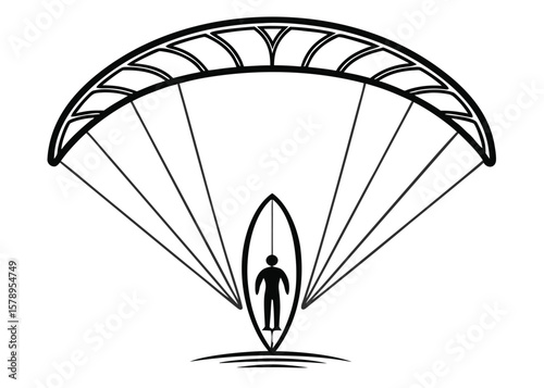 -simple-black-and-white-kitesurfing-silhouette (2).eps