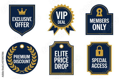 Exclusive VIP Badges & Labels: Premium Design Assets