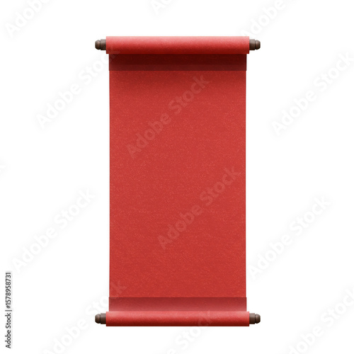 Red Scroll Background Texture Design Template Banner Vintage Frame