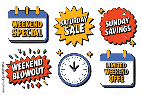 Weekend Sale Banners: Special Offers & Sunday Savings Graphics