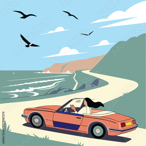 Parking Challenge Woman Driver Art