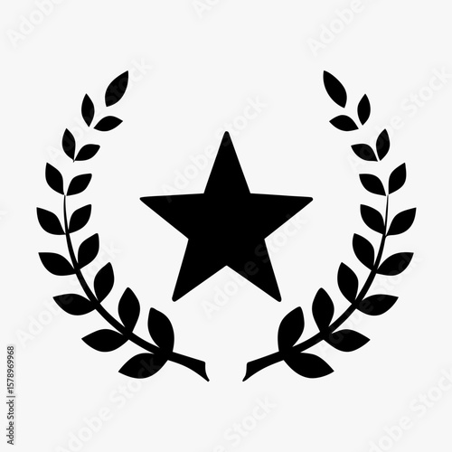Laurel Wreath with Star Icon - Excellence and Achievement Award