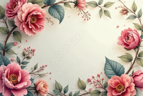 Soft paisley floral print, muted tones, delicate details , leaf, fabric, romantic