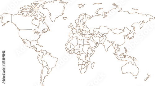 world map vector illustration,  Black and White World Map Vector illustration