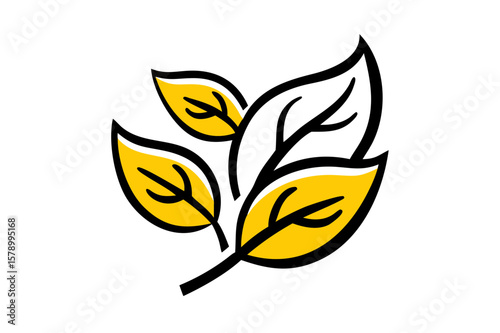 Check leaf logo vegetarian quality ecology vegan green eco element organic symbol.

