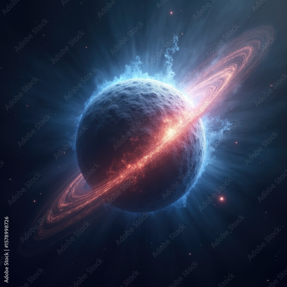 Obraz premium sun and planet