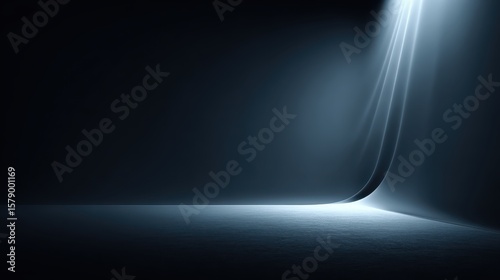 Elegant dark blue wallpaper with subtle gradient and soft lighting, ideal for modern digital backgrounds