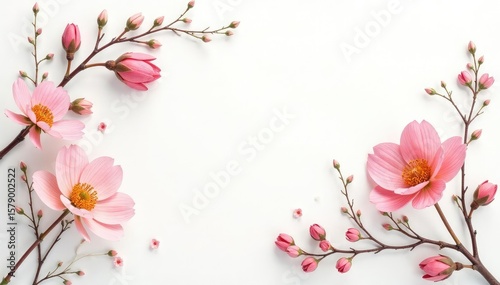 Delicate, small-scale floral print on white background, spring, print