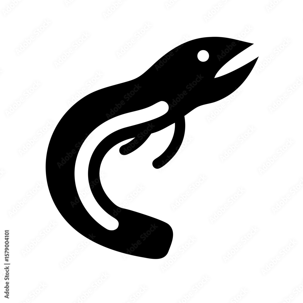 Fototapeta premium Eel fish icon