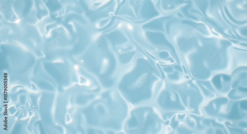Obraz premium Light sky blue floating softly in peaceful uninterrupted painted silence
