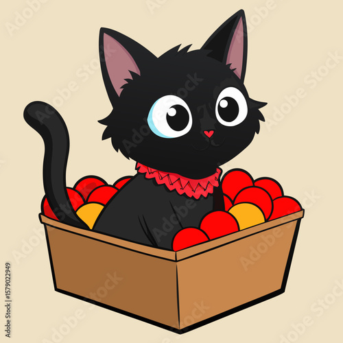 cat with heart