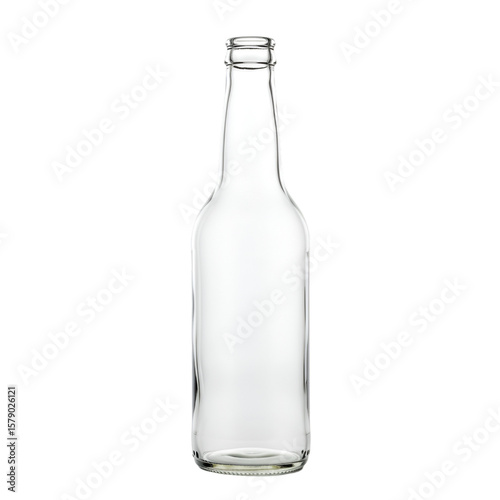 Wallpaper Mural Realistic Transparent Glass Bottle Empty And Isolated on Transparent Background Torontodigital.ca