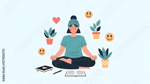 Mindful Journaling and Meditation for Positive Mental Health