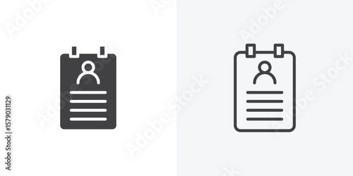 Curriculum icon. collection of editable stroke line and solid flat styles.