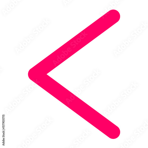 Left Chevron Vector Design Icon Style
