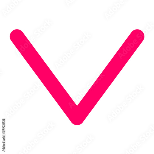 Down Chevron Vector Design Icon Style