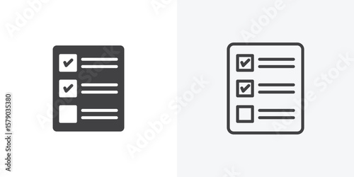 Quota icon. collection of editable stroke line and solid flat styles.