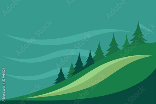 wind rushing through quiet forest ridge