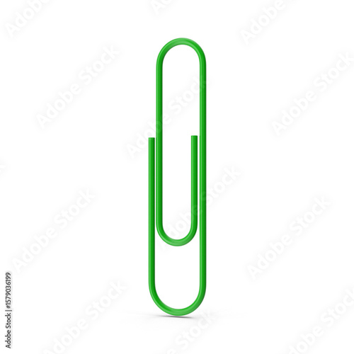 Wallpaper Mural Green Paperclip Icon Symbol Office Supply Clip Art ,3D RENDER , transparent background, PNG Torontodigital.ca