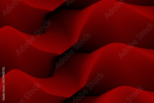 Matte layers forming soft geometric rhythm in vector style