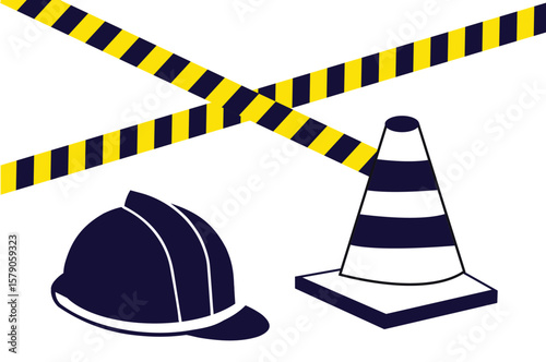 Orange plastic cones and safety barriers mark a forbidden road under construction, warning of danger ahead