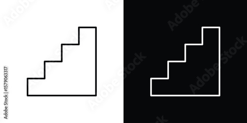 Tableau sur toile Stairs icon