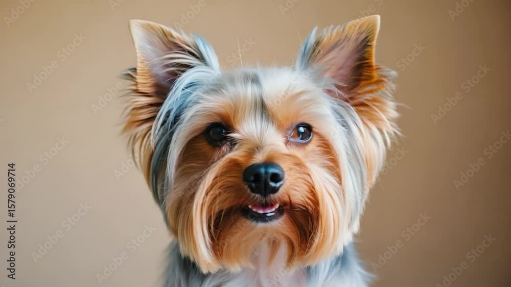 Close-up of a Yorkie Close-up of a Yorkie