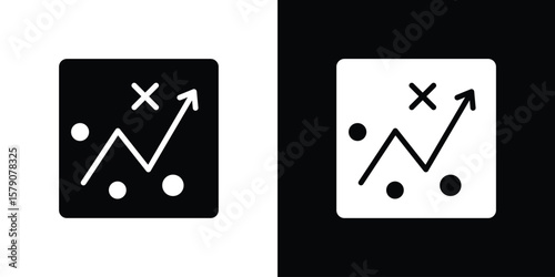 Bild auf Leinwand Tactical icon. Vector illustration. Silhouette in black color