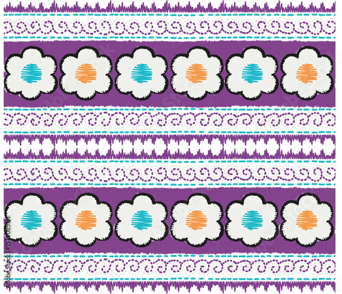 seamless pattern with flowers