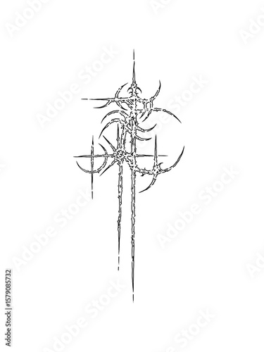 cybersigilism design for tattoo