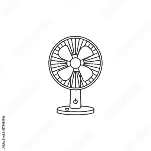 fan isolated on white background