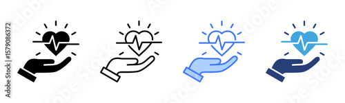 Quality Of Life icon sheet multiple style collection
