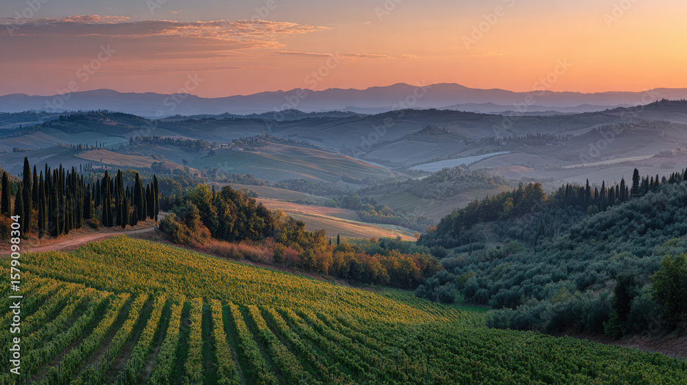 Fototapeta premium experience enchanting lifestyle of tuscany where charming villages come alive with rich culture