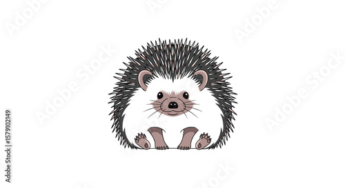 Adorable pixel art hedgehog illustration for cute animal designs