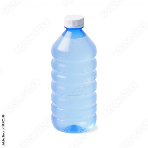 A Light Blue Plastic Water Bottle