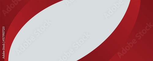 Red curve on a white background vector. Dynamic shapes composition. Creative illustration for poster, web, landing, cover, greeting, EPS 1