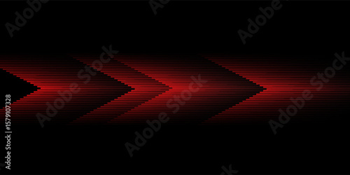 3D black red techno abstract background overlap layer on dark space with glowing lines decoration. Modern graphic design element rhombus style concept for web, poster, flyer, card, or brochure cover