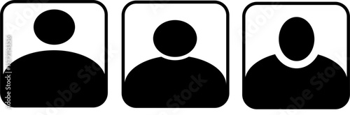 User Profile Icon, Minimal Person Symbol for UI and Apps
