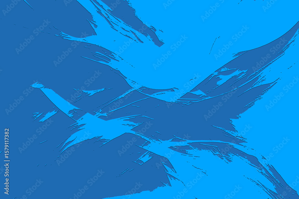 Obraz premium Hypnotic abstract backdrop fuses glowing fractals, liquid gradients, and drifting shards into serene hypermodern motion. 