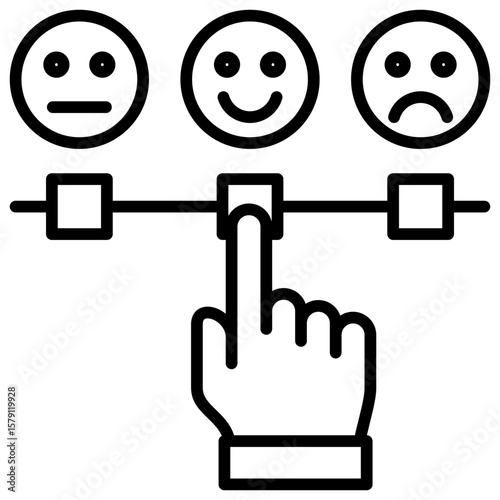 Satisfaction Line Icon