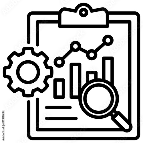 Reports Line Icon