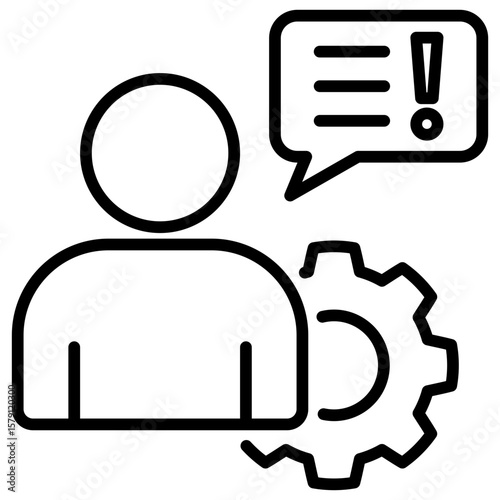 Complaint Handling Line Icon