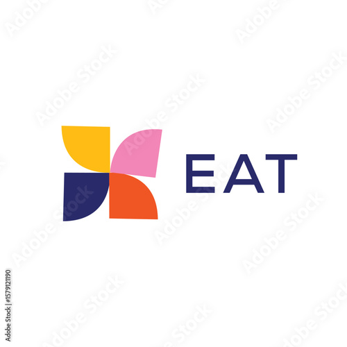 Free Download EAT Letter Initial Logo Design Template Vector Illustration - GFXLoad