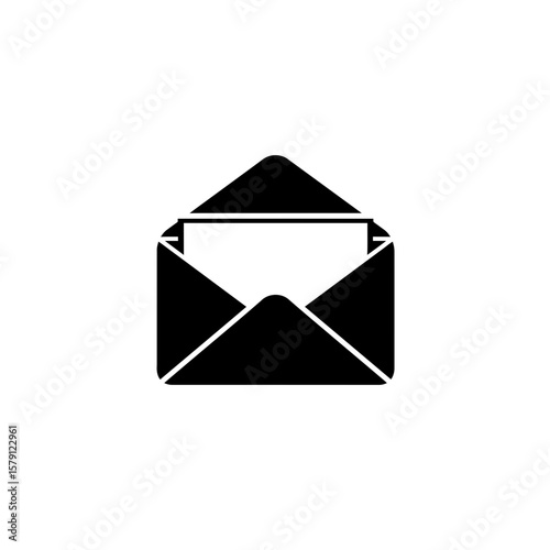 Opened Letter's Delivery: A simplistic yet evocative graphic of an open letter within its envelope, symbolizing communication, anticipation, and the delivery of a message.