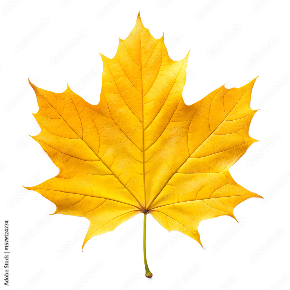 Obraz premium Maple Leaf, Realistic Fern Leaf PNG, Tree Leaf, Flat vector maple leaf, autumn maple leaf, Flat Botanical Leaf PNG, Photoreal maple leaf