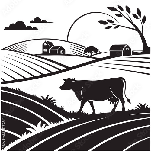 farm animals vector illustration