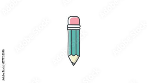 colored pencils isolated on white