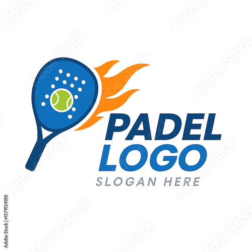 vector logo for a padel club